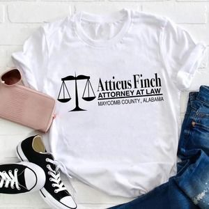 Atticus Finch Attorney At Law Funny Literature Teacher Vintage T-Shirt